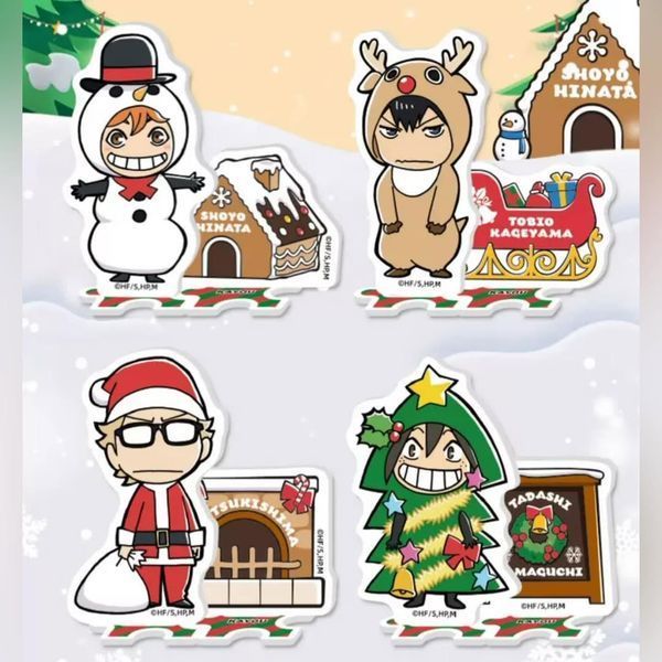 Акриловий стенд по аніме Волейбол Хайку Хайкью Merry X-mas Kayou 10924 фото